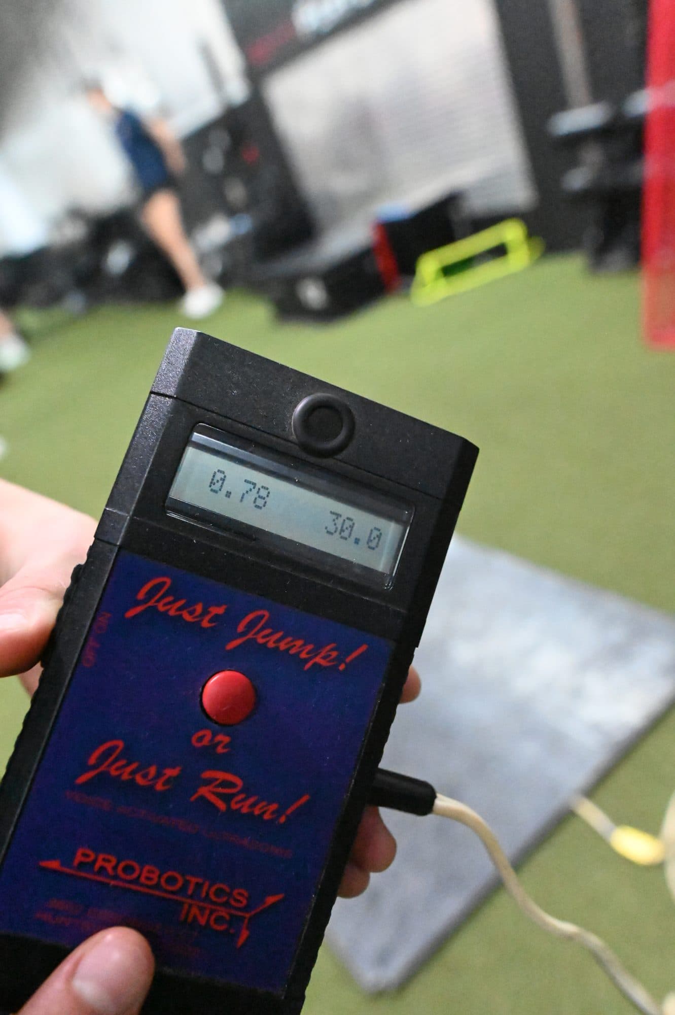 Jump-mat readout during a Batti Performance assessment